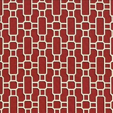 Kasmir Fabrics Hakkasan Fret Rouge Fabric 